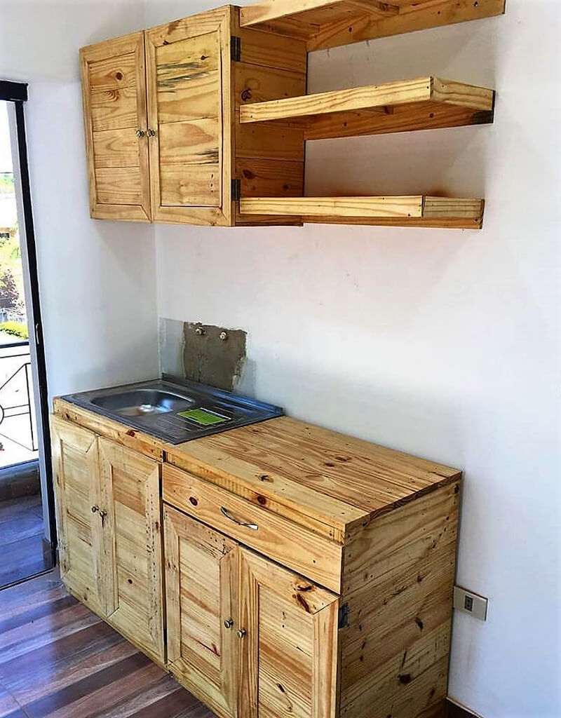 Recycled Pallets Wood Kitchen Works