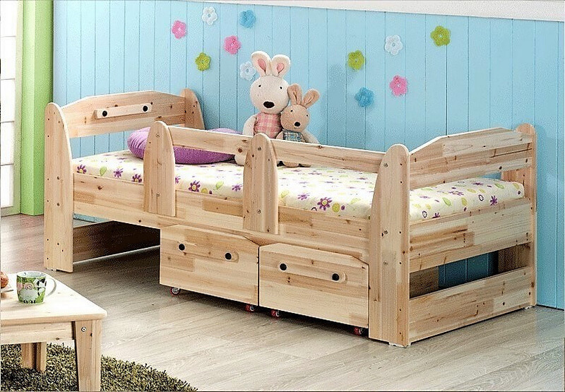 wood pallet kids bed