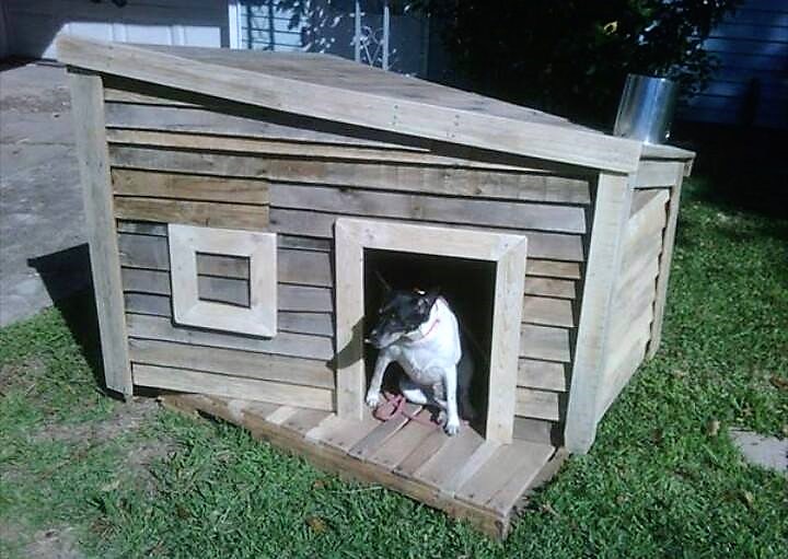 dog house made out of pallets