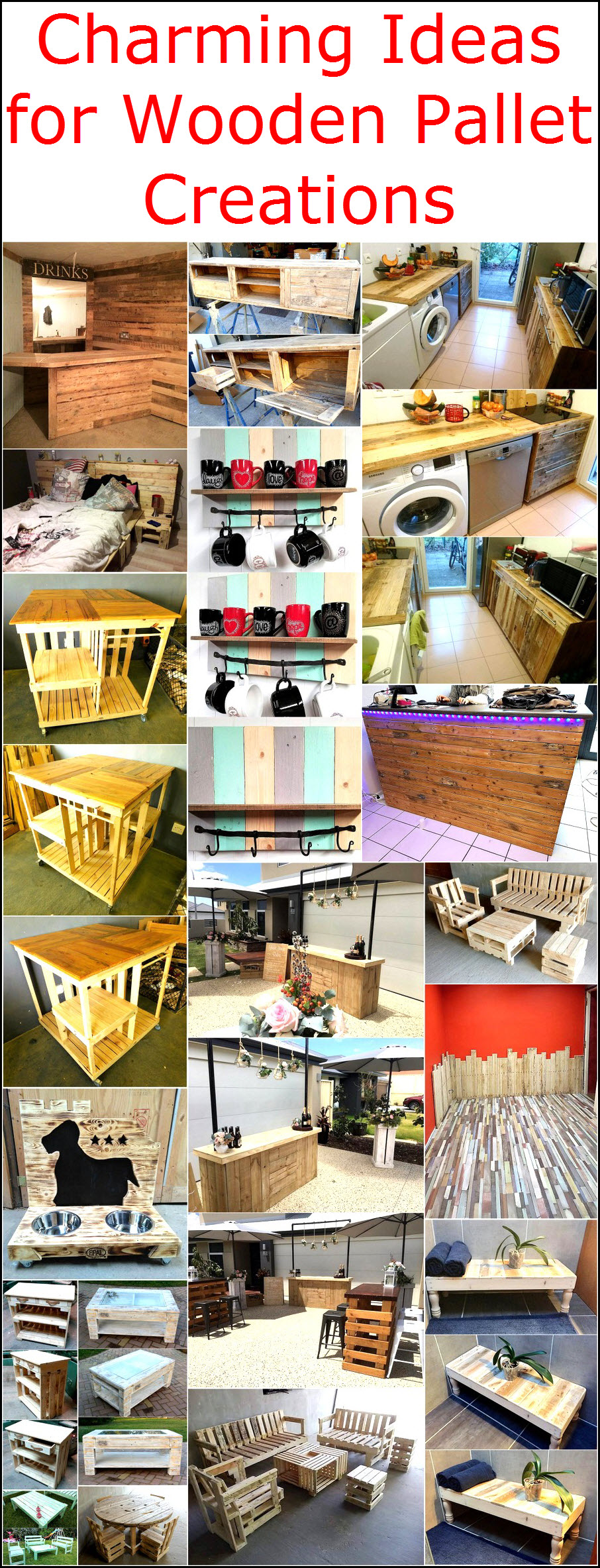 Charming Ideas for Wooden Pallet Creations