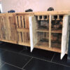 wooden pallets entryway table idea
