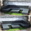 pallet garden couch set