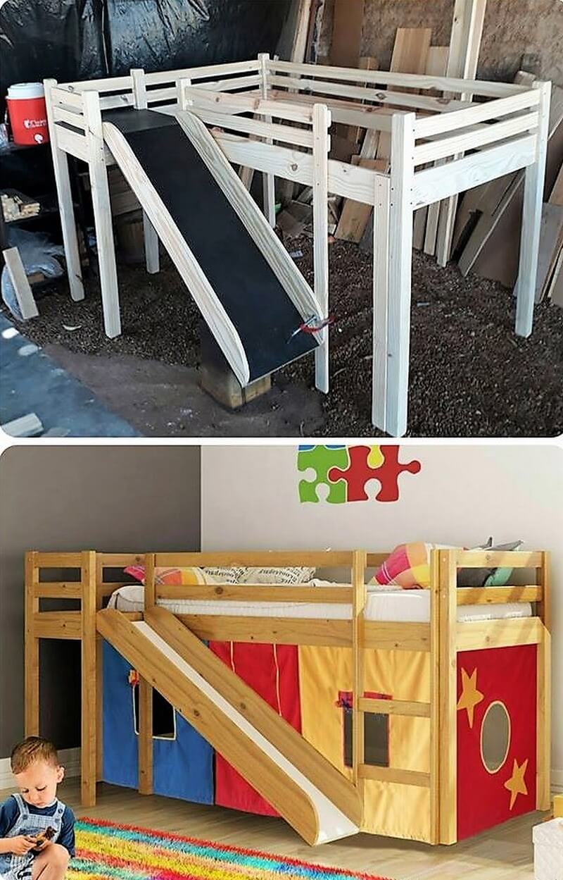 pallets kids bed plan
