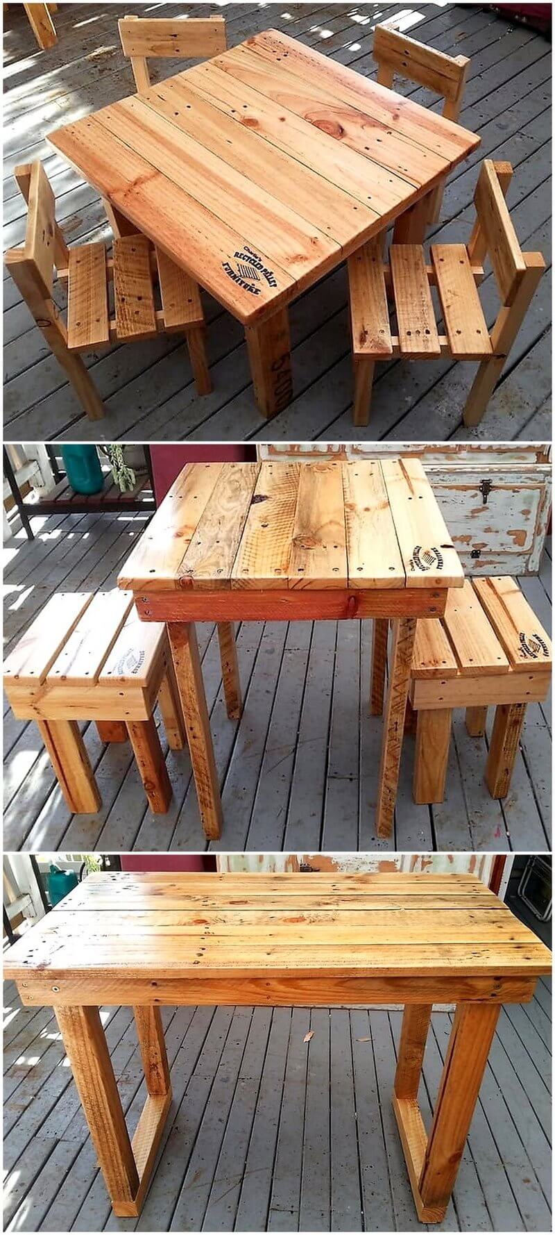 reused pallet furniture