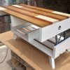 wood pallet top up table