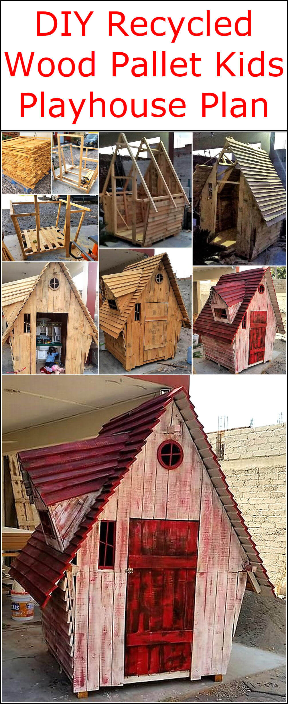 wooden playhouse kits